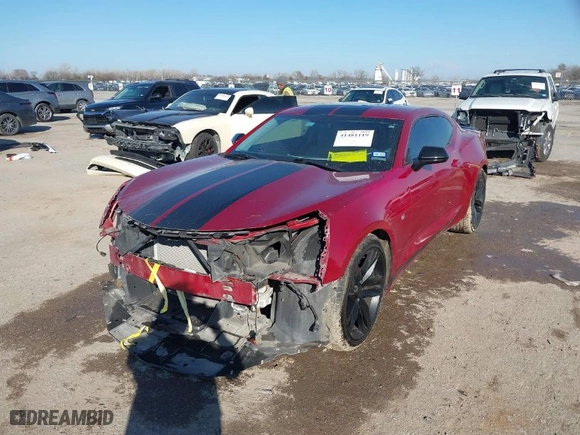 2016 Chevrolet Camaro 1LT with VIN 1G1FB1RS9G0130425, listed as a IAAI auction lot 41481119 with 90070 miles. Bid and sale history available at carsss.com. Image 2.
