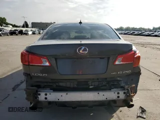 2010 Lexus IS 250 with VIN JTHCF5C29A5042532, listed as a Copart auction lot 62377585 with 204,755 mi miles and Salvage title. Bid and sale history available at DreamBid. Image 6.
