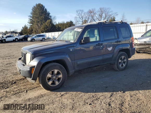 2008 Jeep Liberty Sport with VIN 1J8GN28K48W107880, listed as a Copart auction lot 47458215 with 225,444 mi miles and Salvage Title. Bid and sale history available at DreamBid. Image 1.