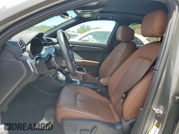 2022 Audi Q3 S line Premium with VIN WA1DECF36N1128695, listed as a Copart auction lot 61494915 with 26,725 mi miles and Salvage title. Bid and sale history available at DreamBid. Image 7.