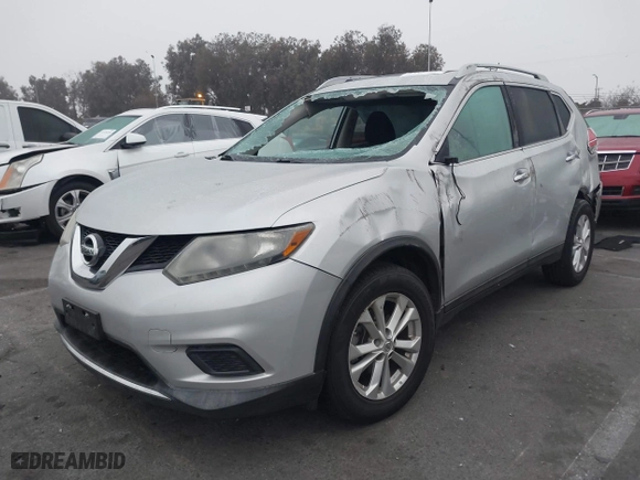 2016 Nissan Rogue SV with VIN 5N1AT2MT1GC788108, listed as a IAAI auction lot 41145854 with 139,613 mi miles. Bid and sale history available at carsss.com. Image 17.