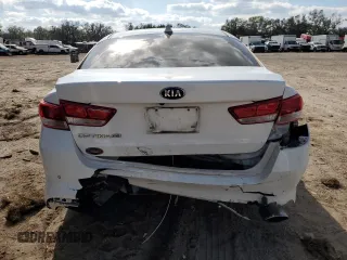 2018 Kia Optima LX with VIN 5XXGT4L39JG249982, listed as a Copart auction lot 85905544 with 91,650 mi miles and Salvage Title. Bid and sale history available at carsss.com. Image 6.