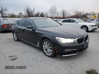 2018 BMW 7 Series 740i xDrive with VIN WBA7E4C50JGV23975, listed as a Copart auction lot 82354264 with 63,657 mi miles and Salvage Title. Bid and sale history available at carsss.com. Image 4.
