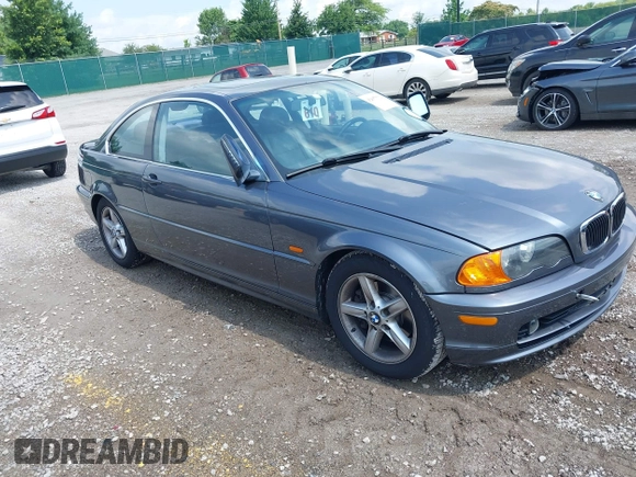 2002 BMW 3 Series 325Ci with VIN WBABN33402PG56171, listed as a IAAI auction lot 42657532 with 166,553 mi miles and . Bid and sale history available at DreamBid. Image 1.