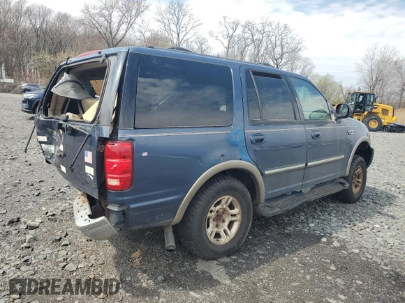 2000 Ford Expedition XLT with VIN 1FMRU1665YLB07502, listed as a Copart auction lot 52950825 with Not Provided miles and Salvage Title. Bid and sale history available at DreamBid. Image 3.