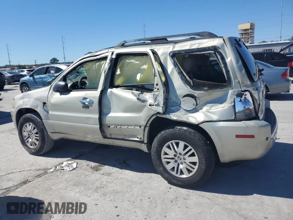 2005 Mercury Mariner Luxury z VIN 4M2CU56125DJ17538, wystawiony jako Copart lot #46948345 z przebiegiem 158 277 mil mil oraz Szkoda całkowita • Salvage title. Historia ofert i sprzedaży dostępna na DreamBid. Obrazek 2.