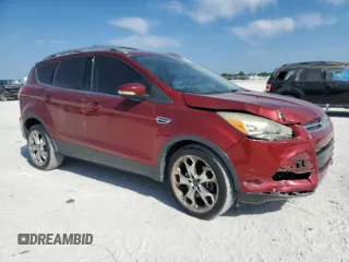 2013 Ford Escape Titanium with VIN 1FMCU0J90DUB60159, listed as a Copart auction lot 50957605 with 159,961 mi miles and Salvage title. Bid and sale history available at DreamBid. Image 4.