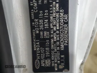 2007 Hyundai Accent SE with VIN KMHCN36C37U046518, listed as a Copart auction lot 43459955 with 118,356 mi miles and Salvage Title. Bid and sale history available at carsss.com. Image 14.