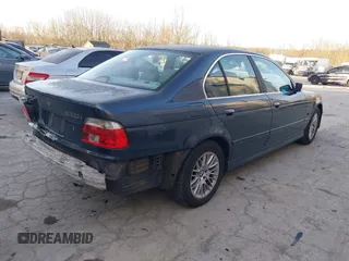 2002 BMW 5 Series 530iA with VIN WBADT63452CH97647, listed as a IAAI auction lot 41258552 with 94,762 mi miles. Bid and sale history available at carsss.com. Image 4.