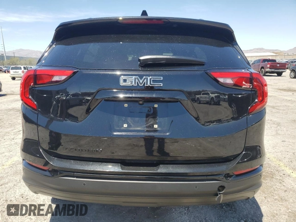 2020 GMC Terrain SLE with VIN 3GKALMEV3LL279737, listed as a Copart auction lot 58199515 with 55,947 mi miles and Salvage title. Bid and sale history available at DreamBid. Image 6.