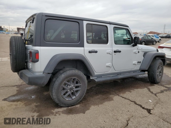 2024 Jeep Wrangler Sport S with VIN 1C4PJXDN6RW297747, listed as a Copart auction lot 52805075 with 17,002 mi miles and Clean title. Bid and sale history available at DreamBid. Image 3.