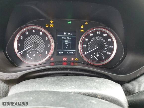 2019 Hyundai Veloster 2.0 with VIN KMHTG6AF4KU011847, listed as a Copart auction lot 84816564 with 63,746 mi miles and Non Repairable. Bid and sale history available at carsss.com. Image 9.