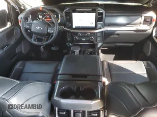 2023 Ford F-150 Raptor with VIN 1FTFW1RG1PFB24123, listed as a Copart auction lot 49594495 with 24,175 mi miles and Salvage Title. Bid and sale history available at DreamBid. Image 8.
