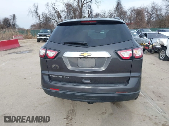 2017 Chevrolet Traverse LS z VIN 1GNKVFKD4HJ142765, wystawiony jako IAAI lot #41630040 z przebiegiem 82 986 mil mil oraz . Historia ofert i sprzedaży dostępna na DreamBid. Obrazek 16.