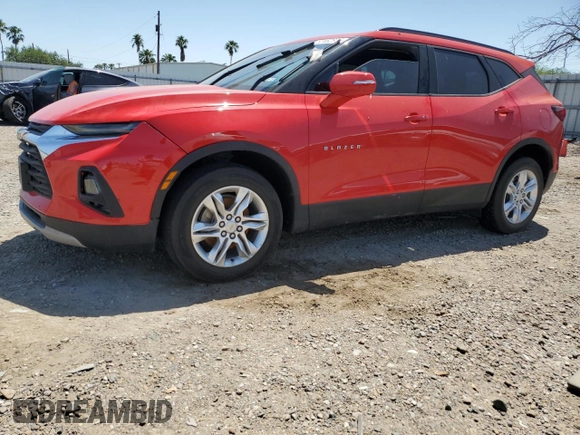 2020 Chevrolet Blazer LT z VIN 3GNKBBRA1LS617387, wystawiony jako Copart lot #52462875 z przebiegiem 76 347 mil mil oraz Szkoda całkowita • Salvage title. Historia ofert i sprzedaży dostępna na DreamBid. Obrazek 1.