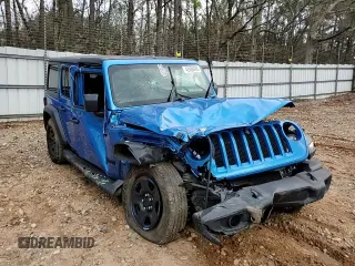2022 Jeep Wrangler Unlimited Sport z VIN 1C4HJXDN6NW232539, wystawiony jako Copart lot #43936495 z przebiegiem 29 571 mil mil oraz Szkoda całkowita • Salvage title. Historia ofert i sprzedaży dostępna na DreamBid. Obrazek 10.