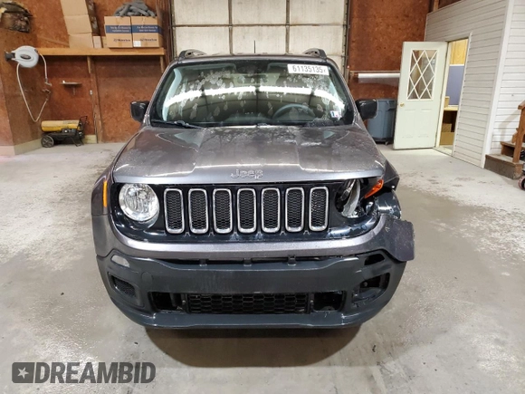 2018 Jeep Renegade Upland with VIN ZACCJBAB5JPG63825, listed as a Copart auction lot 61135135 with 113,666 mi miles and Salvage title. Bid and sale history available at DreamBid. Image 5.