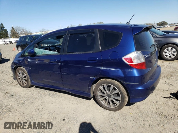 2013 Honda Fit Sport with VIN JHMGE8H57DC072654, listed as a Copart auction lot 48356135 with 82,557 mi miles and Salvage Title. Bid and sale history available at carsss.com. Image 2.