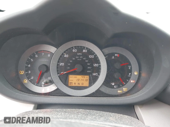 2007 Toyota RAV4 with VIN JTMBD33V975095130, listed as a IAAI auction lot 41910437 with 191,418 mi miles. Bid and sale history available at carsss.com. Image 7.
