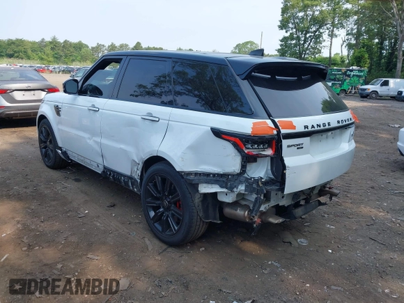 2021 Land Rover Range Rover Sport HST with VIN SALWS2RU9MA758563, listed as a IAAI auction lot 42407106 with 45,948 mi miles and . Bid and sale history available at DreamBid. Image 3.