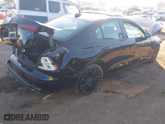 2024 Volvo S60 Plus Black Edition with VIN 7JRH60FH9RG311382, listed as a IAAI auction lot 41297866 with 12,805 mi miles and . Bid and sale history available at DreamBid. Image 4.