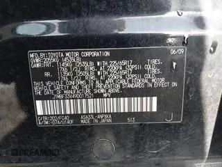 2009 Toyota RAV4 with VIN JTMBF33V49D017521, listed as a IAAI auction lot 41518082 with 193,428 mi miles. Bid and sale history available at carsss.com. Image 9.
