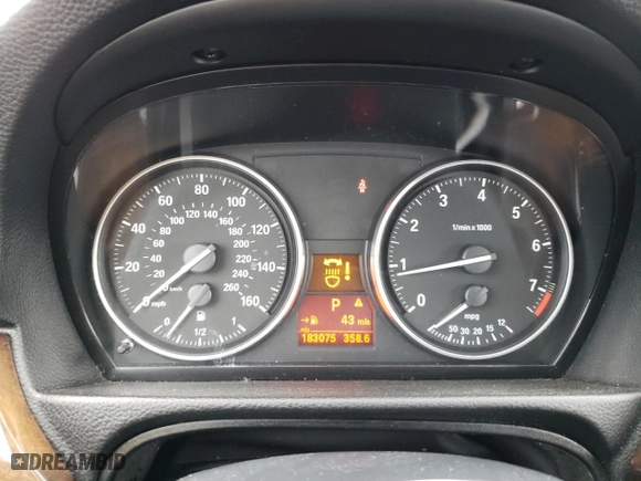 2008 BMW 3 Series 328xi with VIN WBAVC93568K043800, listed as a Copart auction lot 49830315 with 183,075 mi miles and Salvage Title. Bid and sale history available at carsss.com. Image 9.