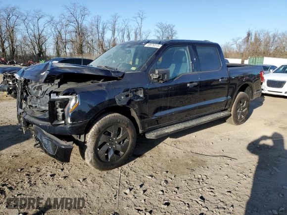 2024 Ford F-150 Lightning XLT with VIN 1FTVW3LK7RWG16730, listed as a Copart auction lot 48976315 with 3,529 mi miles and Salvage title. Bid and sale history available at DreamBid. Image 1.