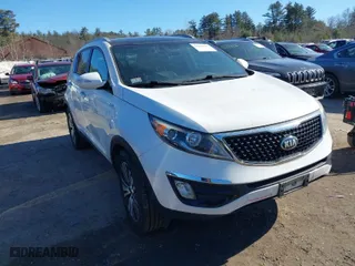 2016 Kia Sportage EX with VIN KNDPCCAC5G7849946, listed as a IAAI auction lot 41636317 with 81,276 mi miles. Bid and sale history available at carsss.com. Image 1.