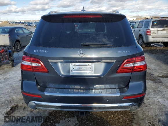 2014 Mercedes-Benz M 350 with VIN 4JGDA2EB4EA296805, listed as a Copart auction lot 47339945 with 150,457 mi miles and Salvage Title. Bid and sale history available at DreamBid. Image 6.