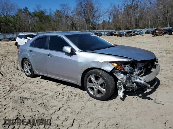 2012 Acura TSX Tech Pkg with VIN JH4CU2F65CC019296, listed as a Copart auction lot 50665225 with 191,888 mi miles and Salvage Title. Bid and sale history available at carsss.com. Image 4.