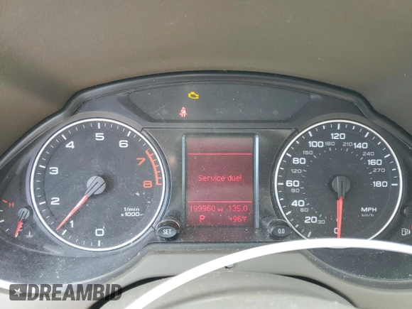 2011 Audi Q5 Premium Plus with VIN WA1LFAFP6BA035641, listed as a Copart auction lot 62058755 with 199,960 mi miles and Clean title. Bid and sale history available at DreamBid. Image 9.