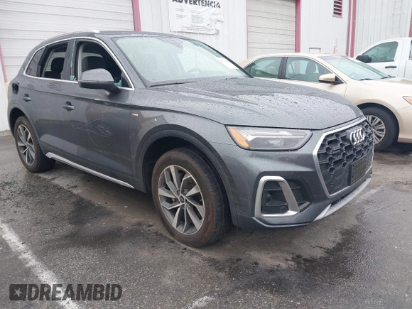 2023 Audi Q5 S line Premium Plus z VIN WA1EAAFY7P2178566, wystawiony jako IAAI lot #41734994 z przebiegiem Nie podano mil oraz . Historia ofert i sprzedaży dostępna na DreamBid. Obrazek 1.