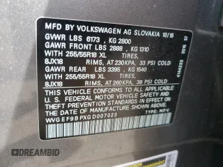 2016 Volkswagen Touareg Sport с VIN WVGEF9BPXGD007023, выставлен на аукционе Copart как лот 50760865 с пробегом 96 657 миль миль и Списание • Salvage title. История ставок и продаж доступна на DreamBid. Изображение 13.