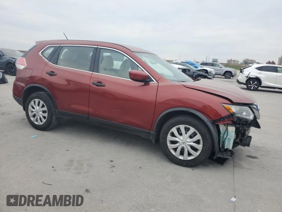 2016 Nissan Rogue S with VIN JN8AT2MT0GW003830, listed as a Copart auction lot 50903195 with 124,360 mi miles and Salvage Title. Bid and sale history available at carsss.com. Image 4.