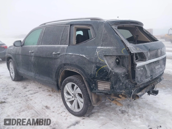 2021 Volkswagen Atlas SE with VIN 1V2HR2CA9MC574558, listed as a IAAI auction lot 41296583 with 50,267 mi miles and . Bid and sale history available at DreamBid. Image 3.