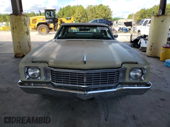 1972 Chevrolet Monte Carlo z VIN 1H57J2L567411, wystawiony jako Copart lot #72465014 z przebiegiem 83 239 mil mil oraz Szkody całkowita. Historia ofert i sprzedaży dostępna na DreamBid. Obrazek 5.