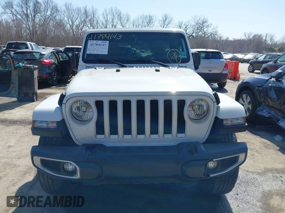 2020 Jeep Wrangler Unlimited Sahara with VIN 1C4HJXEN7LW180589, listed as a IAAI auction lot 41784143 with 58,955 mi miles. Bid and sale history available at carsss.com. Image 13.