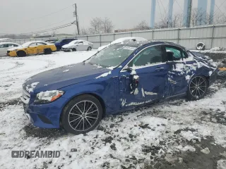 2020 Mercedes-Benz C 300 with VIN W1KWF8EB6LR589501, listed as a Copart auction lot 44657325 with 45,383 mi miles and Salvage Title. Bid and sale history available at DreamBid. Image 1.