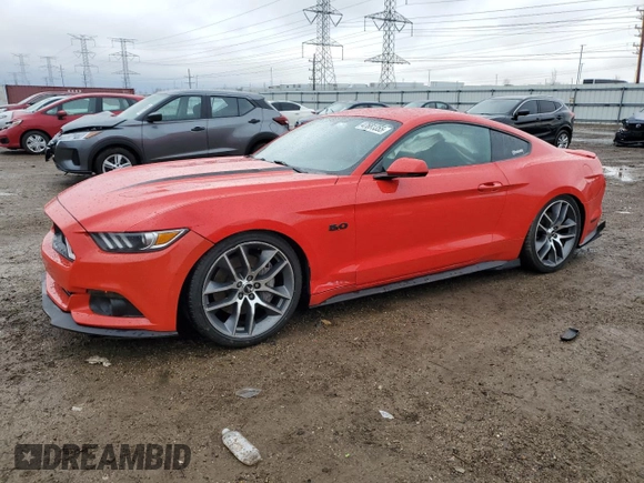 2015 Ford Mustang GT with VIN 1FA6P8CF4F5362273, listed as a Copart auction lot 47681355 with 88,927 mi miles and Salvage Title. Bid and sale history available at carsss.com. Image 1.