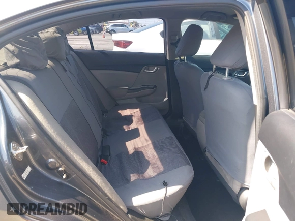 2013 Honda Civic LX with VIN 19XFB2F55DE252598, listed as a IAAI auction lot 42490248 with 115,550 mi miles and . Bid and sale history available at DreamBid. Image 8.