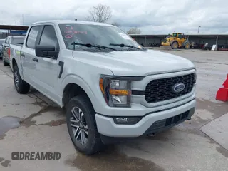 2023 Ford F-150 XL with VIN 1FTEW1EP7PKF17214, listed as a IAAI auction lot 41909017 with 1 mi miles. Bid and sale history available at carsss.com. Image 1.