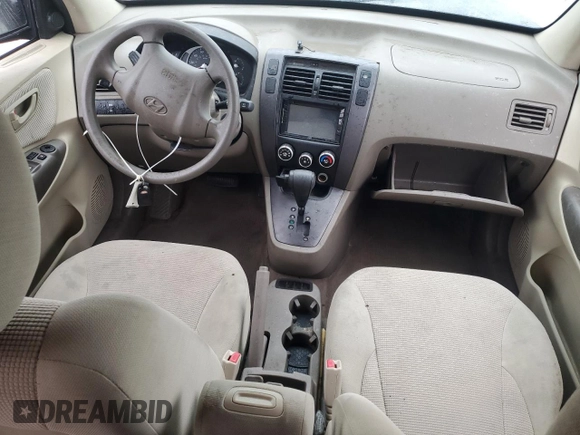 2008 Hyundai Tucson GLS with VIN KM8JM12B78U829998, listed as a Copart auction lot 74198544 with 0 mi miles and Salvage Title. Bid and sale history available at carsss.com. Image 8.