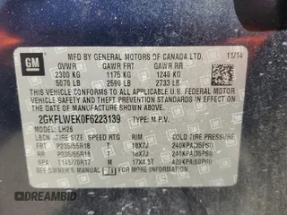 2015 GMC Terrain SLE with VIN 2GKFLWEK0F6223139, listed as a Copart auction lot 52713925 with 158,237 mi miles and Salvage Title. Bid and sale history available at DreamBid. Image 15.