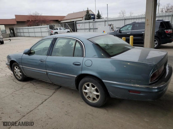 2001 Buick Park Avenue with VIN 1G4CW54K614174911, listed as a Copart auction lot 83018564 with 125218 miles and Salvage Title. Bid and sale history available at carsss.com. Image 2.