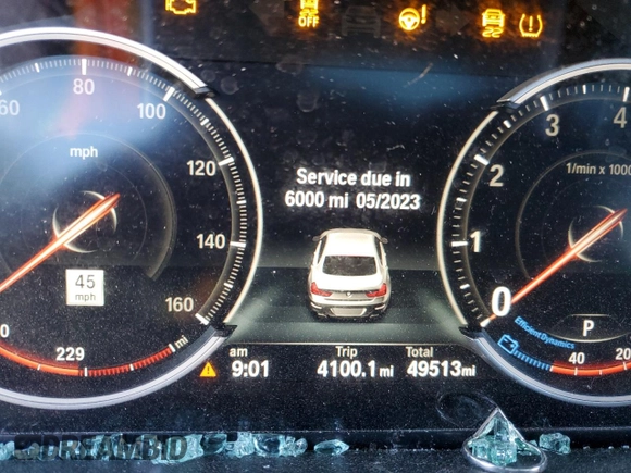 2017 BMW 6 Series z VIN WBA6D2C38HGT73237, wystawiony jako Copart lot #40849343 z przebiegiem 49 513 mil mil oraz . Historia ofert i sprzedaży dostępna na DreamBid. Obrazek 9.