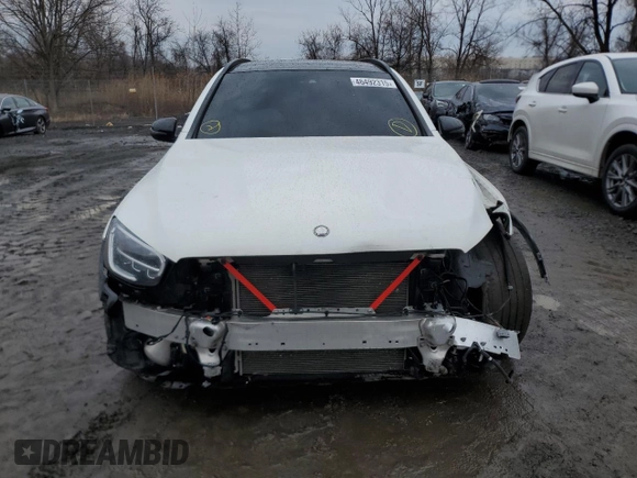 2021 Mercedes-Benz GLC with VIN W1N0G6EB8MF919412, listed as a Copart auction lot 46492315 with 47,180 mi miles and Salvage Title. Bid and sale history available at carsss.com. Image 5.