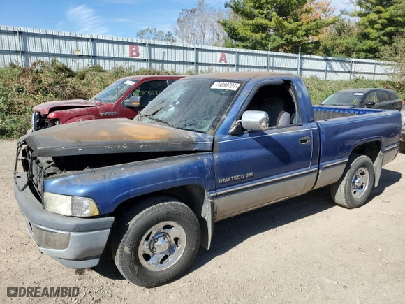 1994 Dodge Ram 1500 with VIN 3B7HC16Z1RM566829, listed as a Copart auction lot 74668724 with 122,751 mi miles and Clean Title. Bid and sale history available at carsss.com. Image 1.