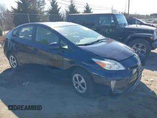 2013 Toyota Prius One with VIN JTDKN3DU9D0351178, listed as a IAAI auction lot 41705786 with 98,524 mi miles. Bid and sale history available at carsss.com. Image 1.