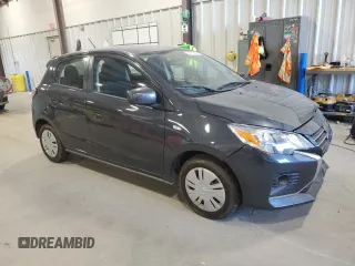 2024 Mitsubishi Mirage ES with VIN ML32AUHJ5RH015590, listed as a Copart auction lot 53115655 with 2,969 mi miles and Salvage title. Bid and sale history available at DreamBid. Image 4.